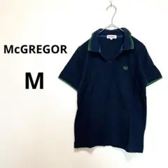 McGREGOR マクレガー　M ポロシャツ　ネイビー　グリーン　紺　緑