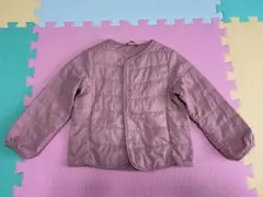 ユニクロ 100cm ライトウォームパデットコンパクトジャケット ピンク