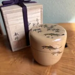 中出松峰作 雪国蒔絵 中棗 共箱 茶道具 （4.1） - メルカリ