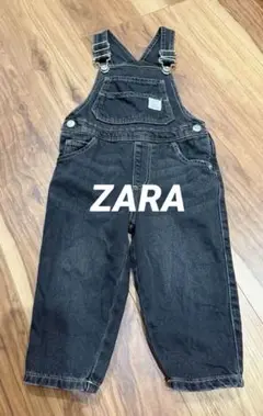 ZARA ベビー ブラックデニム オーバーオール