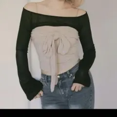 andmary Shayla ribbon tops - メルカリ