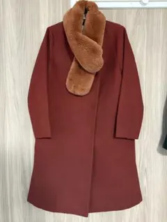 chocol raffine robe ファー付き　ロングコートのサムネイル