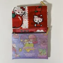 大容量エコバッグ　ハローキティ・キキララ