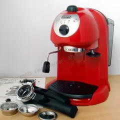 美品 デロンギ エスプレッソ・カプチーノメーカー EC221Y ラテアートにも 美品 デロンギ エスプレッソ・カプチーノメーカー EC221R ラテアートに