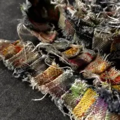 A77 ペイント染めデニム　スニペットロール　2メートル