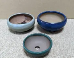 陶器製植木鉢3個セット
