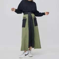 A+Tokyo CITY TOKYO コンビネーションフレアスカートのサムネイル