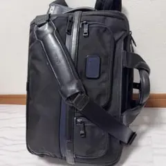 タグ付別注✨TUMI for ANA 3wayビジネスリュック アルファ2 黒青 