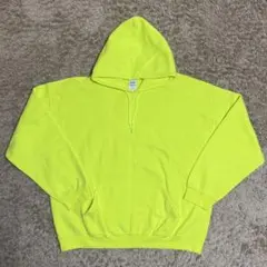 GILDANギルダン パーカー 無地パーカー 裏起毛パーカー 蛍光イエロー XL