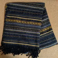 幾何学模様 アクリル大判マフラー