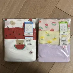 新品 ノースリーブ　半袖ロンパース まとめ売り 70cm