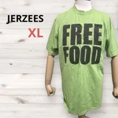 【アメリカ古着 】JERZEES Tシャツ XL グリーン系 90s 古着 ロゴ