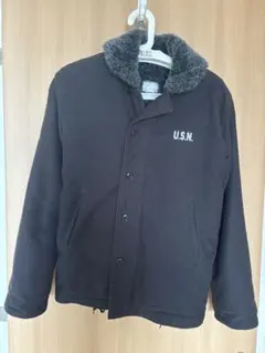 Pherrows USNロゴ ショールカラージャケット Lサイズ - メルカリ