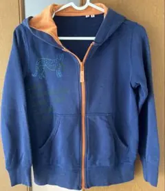 UNIQLO ネイビーフルジップパーカー