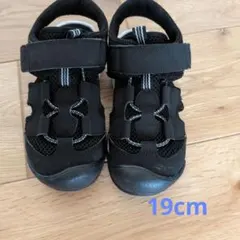 Moonstar キッズ サンダル ブラック 19.0cmのサムネイル
