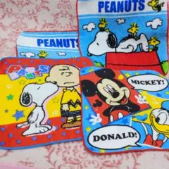 ハンドタオル ミニタオル ハンカチ　キャラクター