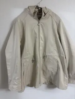 美品❣️XLサイズ　ゆったりベージュ フード付きジャケット