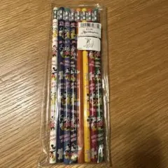 【未使用】海外ディズニー 鉛筆12本セット ＆ ツムツム プチきらシール セット