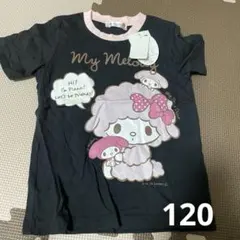 (120)マイメロ　半袖　黒　Tシャツ
