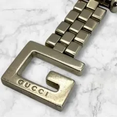 GUCCI Gロゴ シルバー　キーホルダー　キーリング