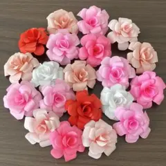 折り紙 薔薇 立体 ピンク 20個 飾り ハンドメイド