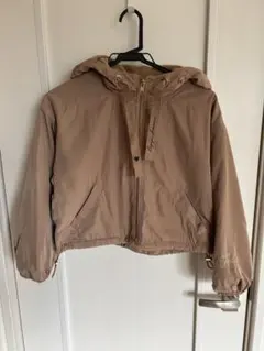 repipi armario フード付きクロップドジャケット XS ベージュ