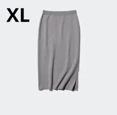 UNIQLO スムースコットンブレンドスカート　グレー　XL