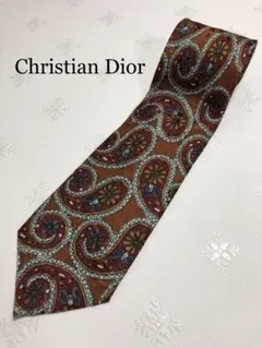 ⭐︎美品⭐︎ Christian Dior ネクタイ 赤色  総柄 シルク100%