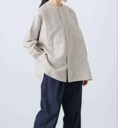 新品タグ付 かぐれ リネンダブルポケットワイドシャツ 26年春夏 - メルカリ