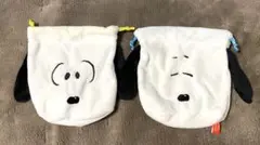 ピーナッツ　ふわふわ巾着＆ポーチコレクション　スヌーピー