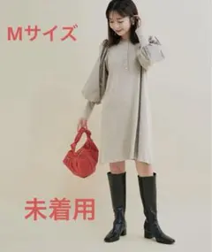 ★お値下げ★【VIS】Aライン ニットワンピース