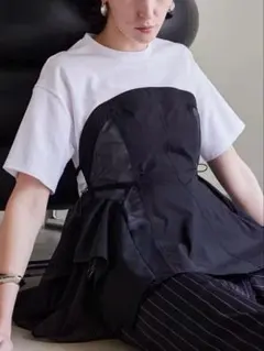 美品】メゾンスペシャル Docking Twisted T-shirt - メルカリ