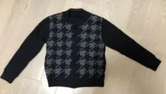 コムサフィユ　リバーシブル　ニット　130cm ブラック／ネイビー