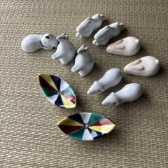 うさぎ　ねずみ箸置き