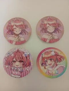 カラフルピーチ　のあ　缶バッジ4個セット