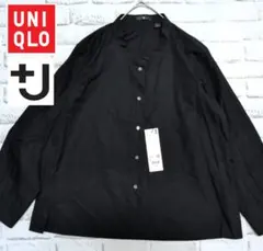 新品　UNIQLO　ユニクロ　+J　ブラック　シャツ　長袖　L