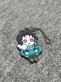 鬼滅の刃　竈門炭治郎　ラバーキーホルダー　約5㎝