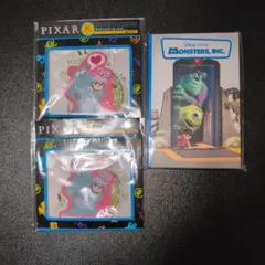 モンスターズインク　ポストカード＆ステッカーセット　Happyくじ　ディズニー