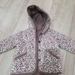 花柄キルティングアウター　80サイズ