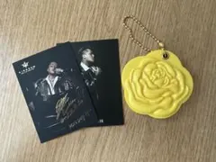 ELLY KINGDOM バラ型キーホルダー フォトカード2枚