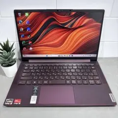 【Lenovo】YOGAスリム7オーキッド☘Ryzen7☘NVMe512GBのサムネイル