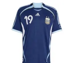 正規品 アルゼンチン代表 2006/07 アウェイユニ メッシ #19 復刻