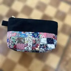 パッチワークデザイン ポーチ