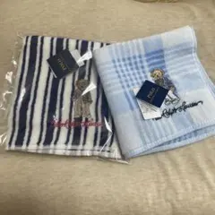 未使用タグ付き　ポロベアタオルハンカチ2枚セット