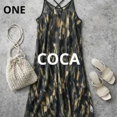 n388【coca】シアーキャミソールワンピース ロング レイヤード