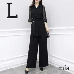 パーティードレス ワンピース レディース 結婚式 二次会 黒 オールインワン