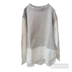 GU ジーユー 【M】ドッキングカットソー 美品 レディース USED 古着