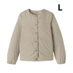 無印良品　軽量ダウン　ポケッタブル　ノーカラージャケット