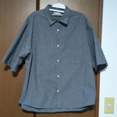 GU ブロードオーバーサイズチェックシャツ