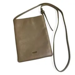 極美品✨BARCOS バルコス　バイカラーシュリンクレザーポシェット レディース